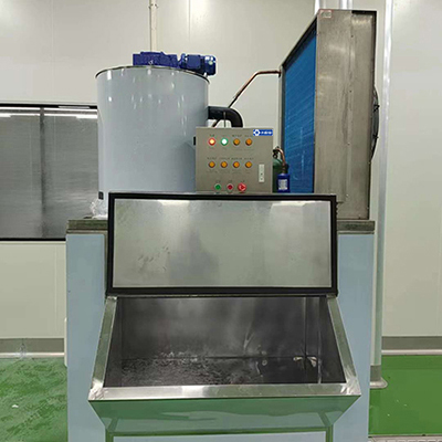 2噸片冰機交付廣東某食品加工廠使用